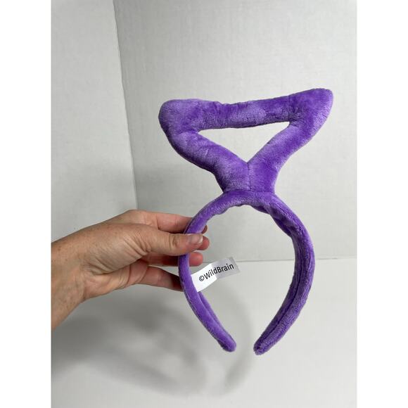 Kids Tinky-Winky Headband Costume Accessory Plush Triangle on Soft Fabric Purple - Picture 1 of 4